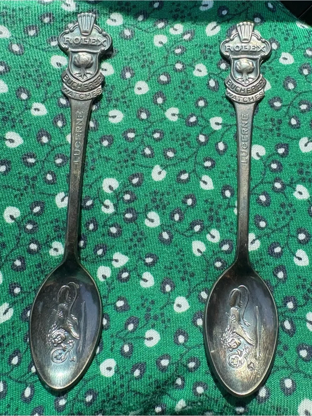 Rolex Branded Silver-Tone Collectible Spoons plus bonus items